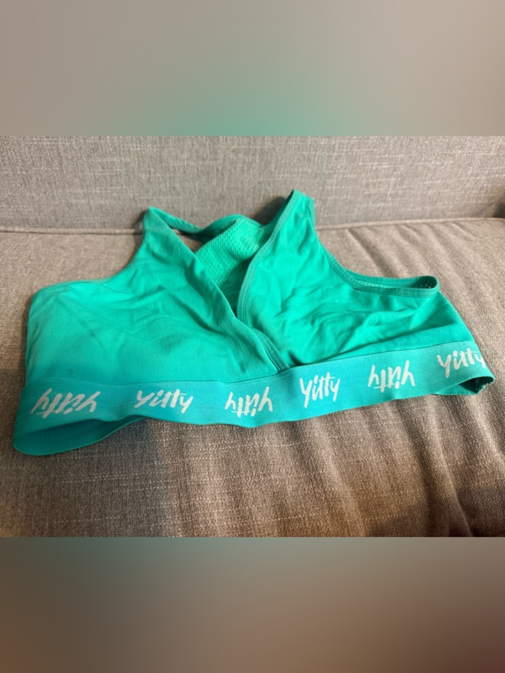 YITTY Aqua Sports Bra with Logo Band
